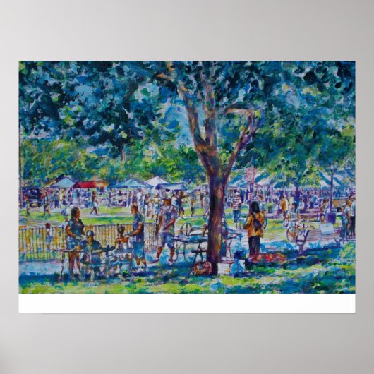 JUNEZEHNTES FESTIVAL- ANN ARBOR'S WHEELER PARK POSTER (Vorne)