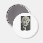 Jung am Herzen Magnet (Vorderseite/Rückseite)