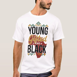 Jung, begabt & schwarz Afrika-Karte Erbe Stolz Kun T-Shirt