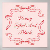 Jung, begabt und schwarz poster (Vorne)