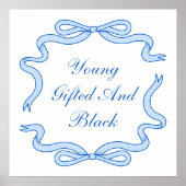 Jung, begabt und schwarz poster (Vorne)