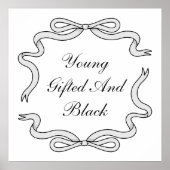 Jung, begabt und schwarz poster (Vorne)