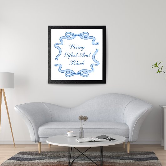 Jung, begabt und schwarz poster