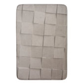 Jung-beige Kachelmuster aus Sand Badematte (Vorderseite Vertikal)