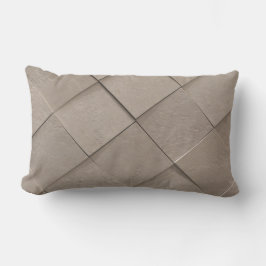 Jung-beige Kachelmuster aus Sand Lendenkissen