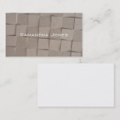 Jung-beige Kachelmuster aus Sand Visitenkarte (Vorne/Hinten)