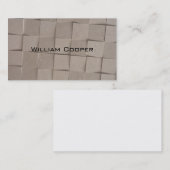 Jung-beige Kachelmuster aus Sand Visitenkarte (Vorne/Hinten)
