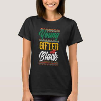 Jung, gebildet und schwarz Stolz auf afroamerikani T-Shirt