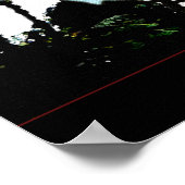 Jung, geschenkt und schwarz sein poster (Ecke)