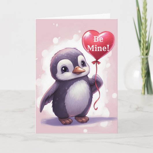 JUNG KIND PENGUIN VALENTINE CARD DANKESKARTE (Vorderseite)