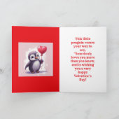 JUNG KIND PENGUIN VALENTINE CARD DANKESKARTE (Innenseite)