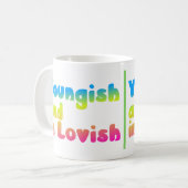 Jung und in der Liebe, oder jung und lieblich Kaffeetasse (Vorderseite Links)