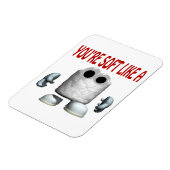 Jung weich wie ein Marshmallow Magnet (Linke Seite)