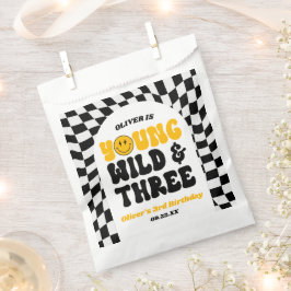 Jung, Wild & Three Retro Dritte 3. Geburtstagsfeie Geschenktütchen