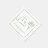 Jungbauern Hochzeitsshower Serviette (Ecke)