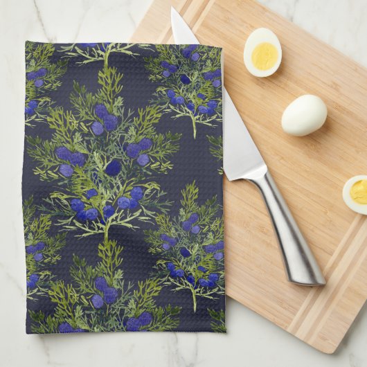 Jungbeermuster Geschirrtuch (Viertel Falte)