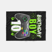 Junge 10 Video Game Controller Gamer 10. Geburtsta Fleecedecke (Vorderseite (Horizontal))