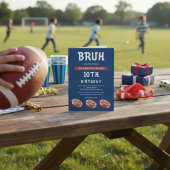 Junge 10th Birthday Invitation, moderne Slang bruh Einladung