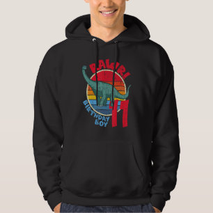 Junge 11. Geburtstag ich Rawr! Brachiosaurus I Fam Hoodie