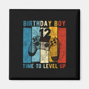 Junge 12 Jahre alt, um den 12. Geburtstag zu steig Magnet