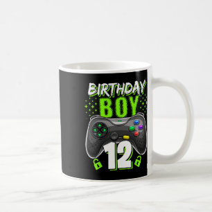 Junge 12 Videospiel-Controller Gamer 12. Geburtsta Kaffeetasse