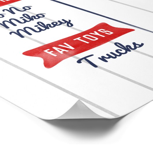 Junge 1. Baseball Geburtstag Milstone Poster (Ecke)