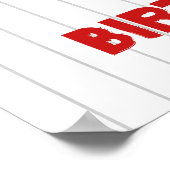 Junge 1. Baseball Geburtstags Begrüßungspposter Poster (Ecke)