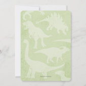 Junge 1. Dinomite Party Niedlich One-A-Saurus Einladung (Rückseite)