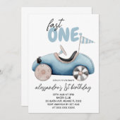 Junge 1. Fast 1 Geburtstag Einladung (Vorne/Hinten)