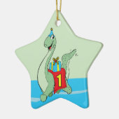 Junge, 1. Geburtstag Dinosaurier Keramik Ornament (Links)