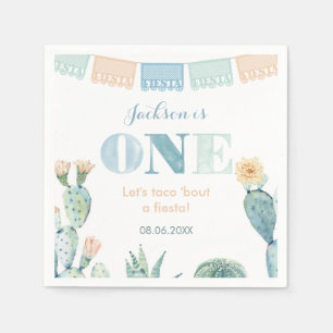 Junge 1. Geburtstag Party Taco Bout A Fiesta Serviette