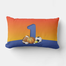Junge 1. Geburtstag Sportbälle Lendenkissen