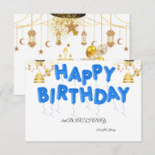 Junge 2. Geburtstag Dankeschön Karte (Vorne/Hinten)