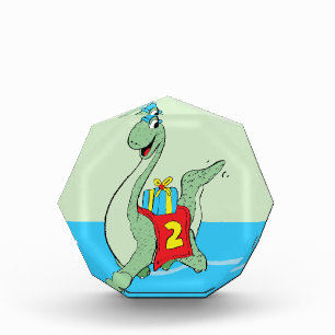 Junge, 2. Geburtstag Dinosaurier Fotoblock