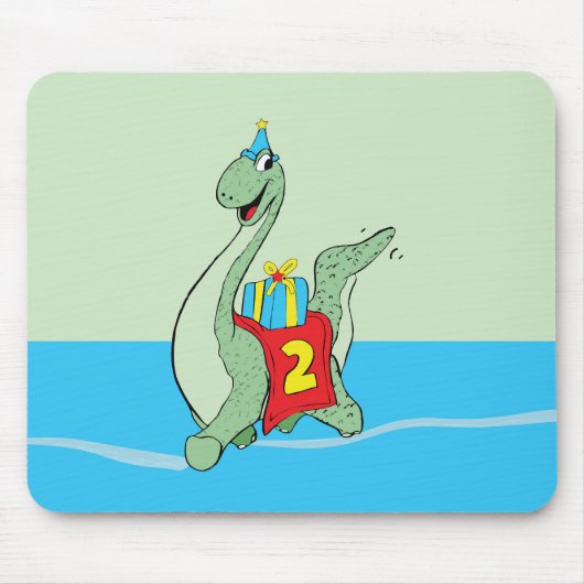 Junge, 2. Geburtstag Dinosaurier Mousepad (Vorne)