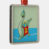 Junge, 2. Geburtstag Dinosaurier Ornament Aus Metall (Rechts)