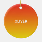 Junge 2. Geburtstag Sportbälle Keramik Ornament (Hinten)