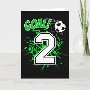Junge 2 Jahre alt Kinder 2. Fußball-Geburtstag Ll Karte