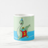 Junge, 3. Geburtstag Dinosaurier Kaffeetasse (Mittel)