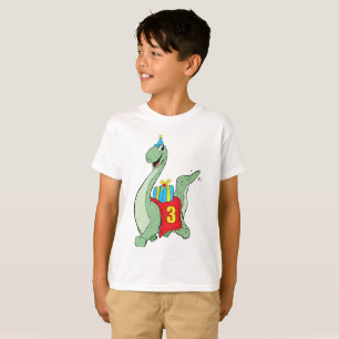 Junge, 3. Geburtstag Dinosaurier T-Shirt