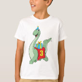 Junge, 3. Geburtstag Dinosaurier T-Shirt (Vorderseite)