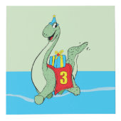 Junge, 3. Geburtstag Dinosaurier Würfel (Rechts)