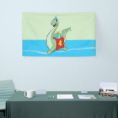 Junge, 4. Geburtstag Dinosaurier Banner (Messeveranstaltung)