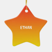 Junge 4. Geburtstag Sportbälle Keramik Ornament (Hinten)