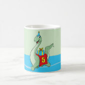 Junge, 5. Geburtstag Dinosaurier Kaffeetasse (Mittel)