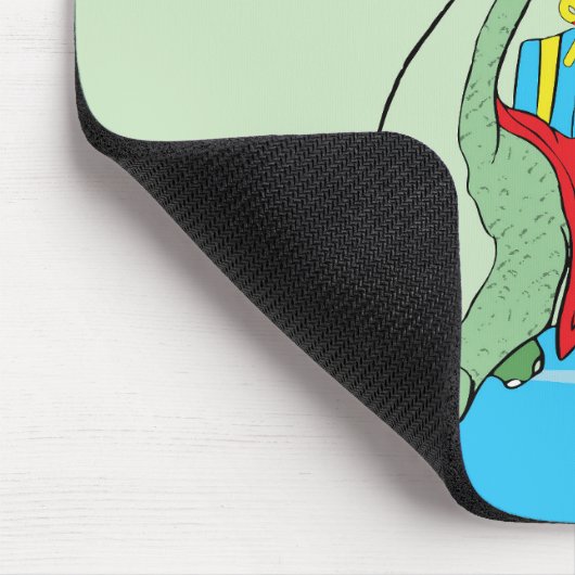 Junge, 5. Geburtstag Dinosaurier Mousepad (Ecke)