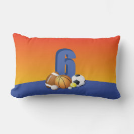 Junge 6. Geburtstag Sportbälle Lendenkissen