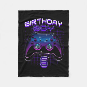 Junge 6 Video Game Controller Gamer 6. Geburtstag  Fleecedecke