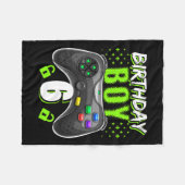 Junge 6 Videospiel-Controller Gamer 6. Geburtstag Fleecedecke (Vorderseite (Horizontal))