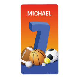 Junge 7. Geburtstag Sportbälle